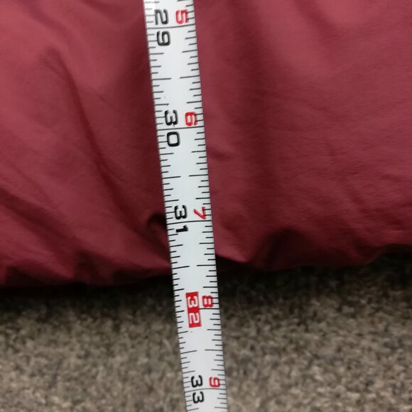 Uniqlo Coat Jacket Down Puffer Quilted Full Zip Burgundy Red Womens Small *Flaw - Picture 9 of 12